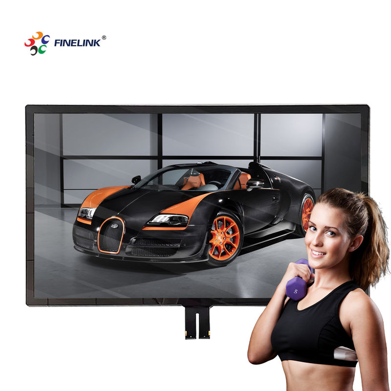 FINELINK OEM 55 インチ 防水 マルチタッチ画面 パネル USB/I2C/シリアルポート インターフェイス