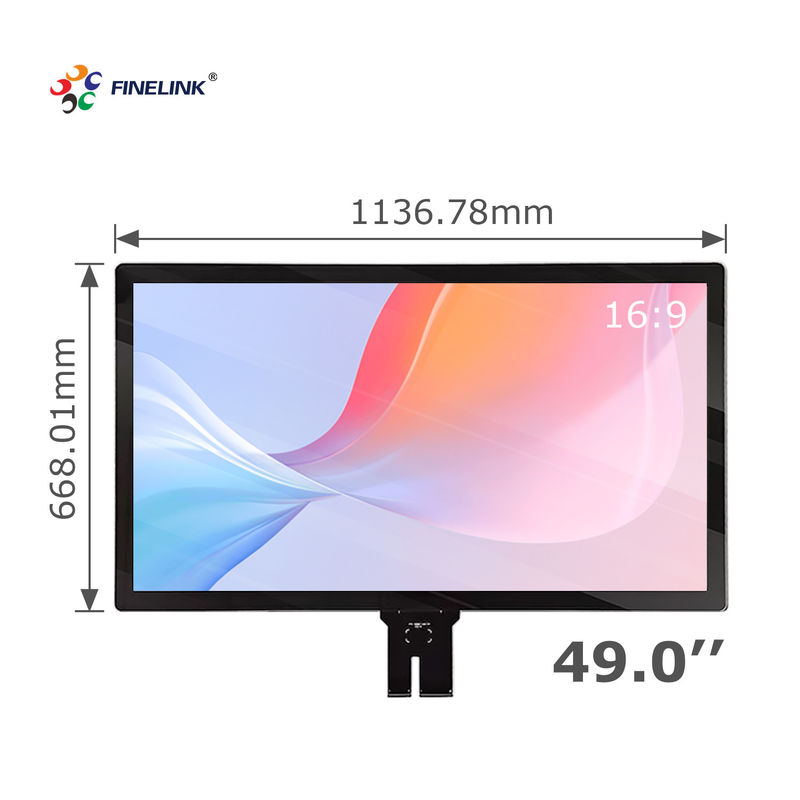 49インチ IP65 防水タッチ 多タッチ USB/I2C/RS232 インターフェイス キオスク用大型容量タッチパネル