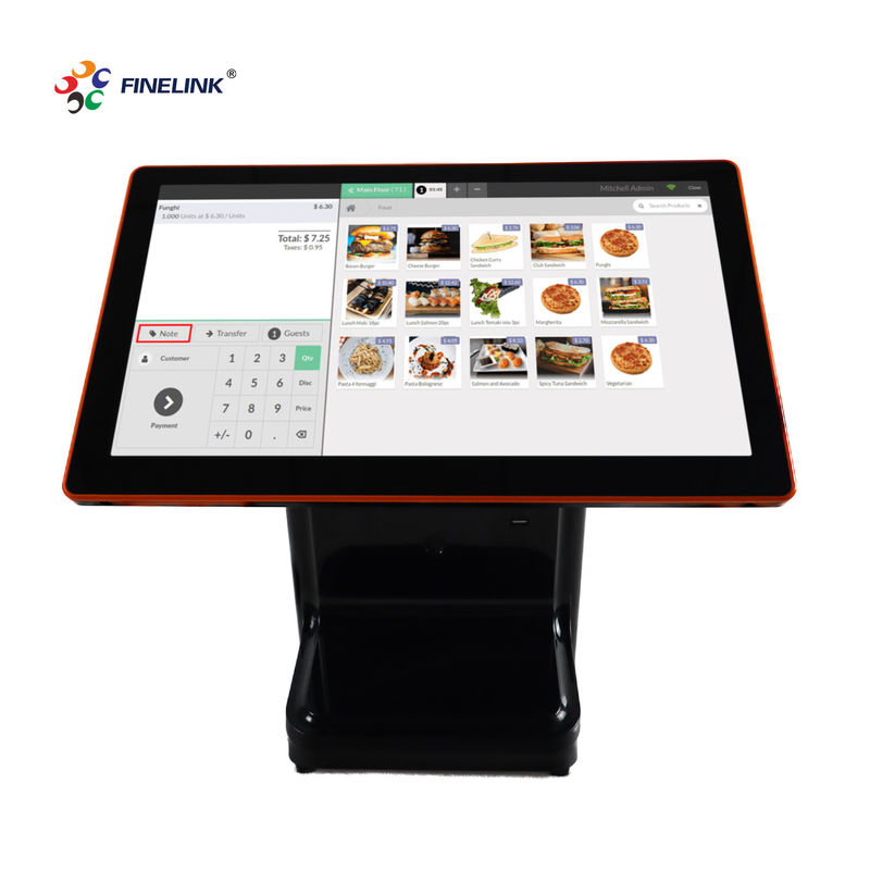 ガラス ガラス FPC IC 構造 21.5 インチ POS 端末モニター用の容量タッチパネル