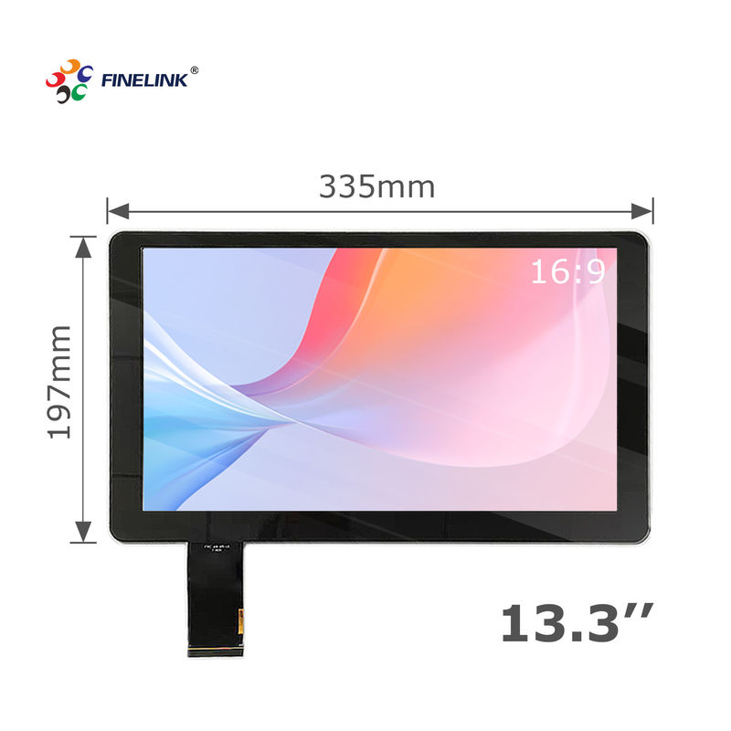 13.3インチ IP65 防水タッチ画面 10点タッチ USB/RS232/IICインターフェイス