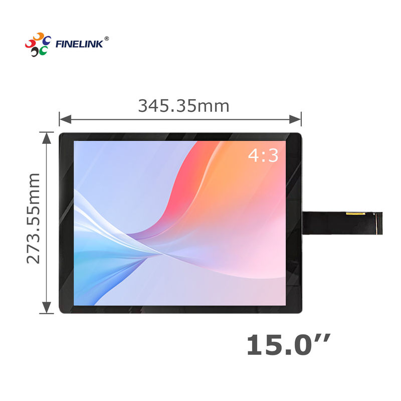 15インチ産業用カスタムガラスセンサー USB EETI 10ポイント 防塵 投影式容量タッチ画面 パネル オーバーレイ