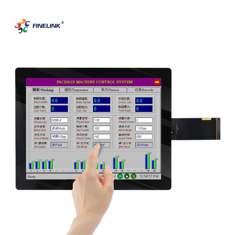 10.4インチ 防水 EETI/ILITEK Pcap ガラス 産業制御 ラズベリーパイ タッチパネル
